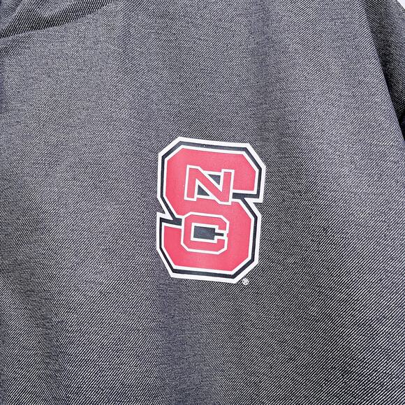 NC State Wolfpack On-Field Parka Jacket Gray Hooded Insulated Mens XLT XL Tall - Picture 3 of 9